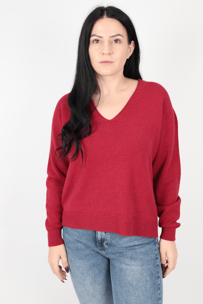 Дамски Пуловер, Червен Roberto Fashion Store Sweater Y6Z7A856 TU Red