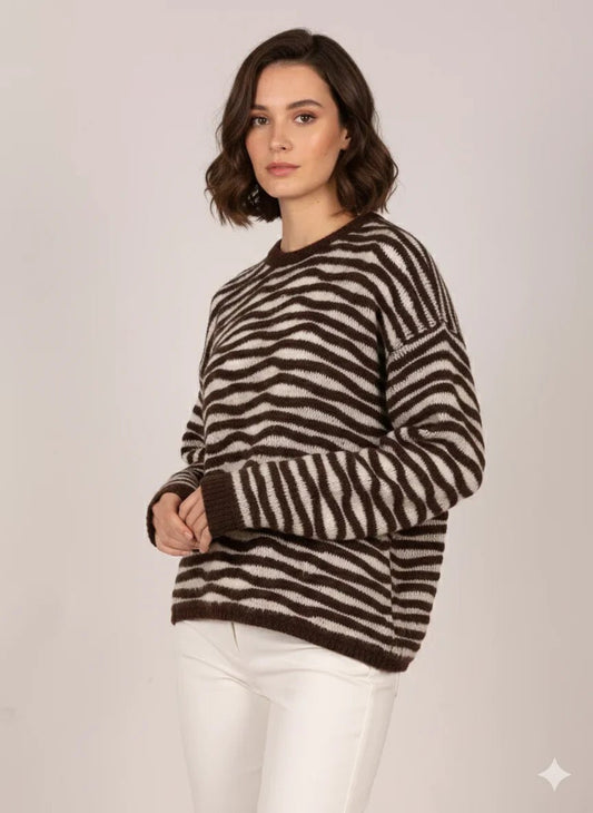 Дамски Пуловер, Кафяв Gold&Gold Roberto Fashion Store One piece GNG1501SWEBROKNI TU