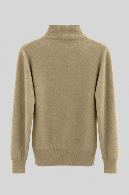 Damski sweter Lèmme w kolorze beżowym - mieszanka kaszmiru i półgolf - rozmiary S-L Lèmme Roberto Fashion Store Sweater 14078LU-GRA7951-S S