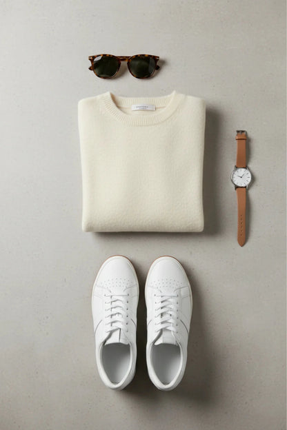 Дамски Пуловер с къса кройка, Бял Roberto Fashion Roberto Fashion Store Sweater JNJ0202SWEBEIKNITU TU