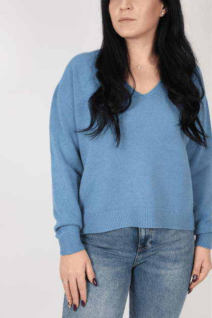 Дамски Пуловер, Син Roberto Fashion Store Sweater Y6Z7A835 TU Blue