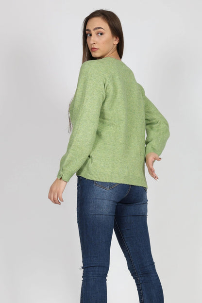 Дамски Пуловер, Зелен Andy & Lucy Paris Roberto Fashion Store Sweater ANL1311SWEGRNPAMSM S - M