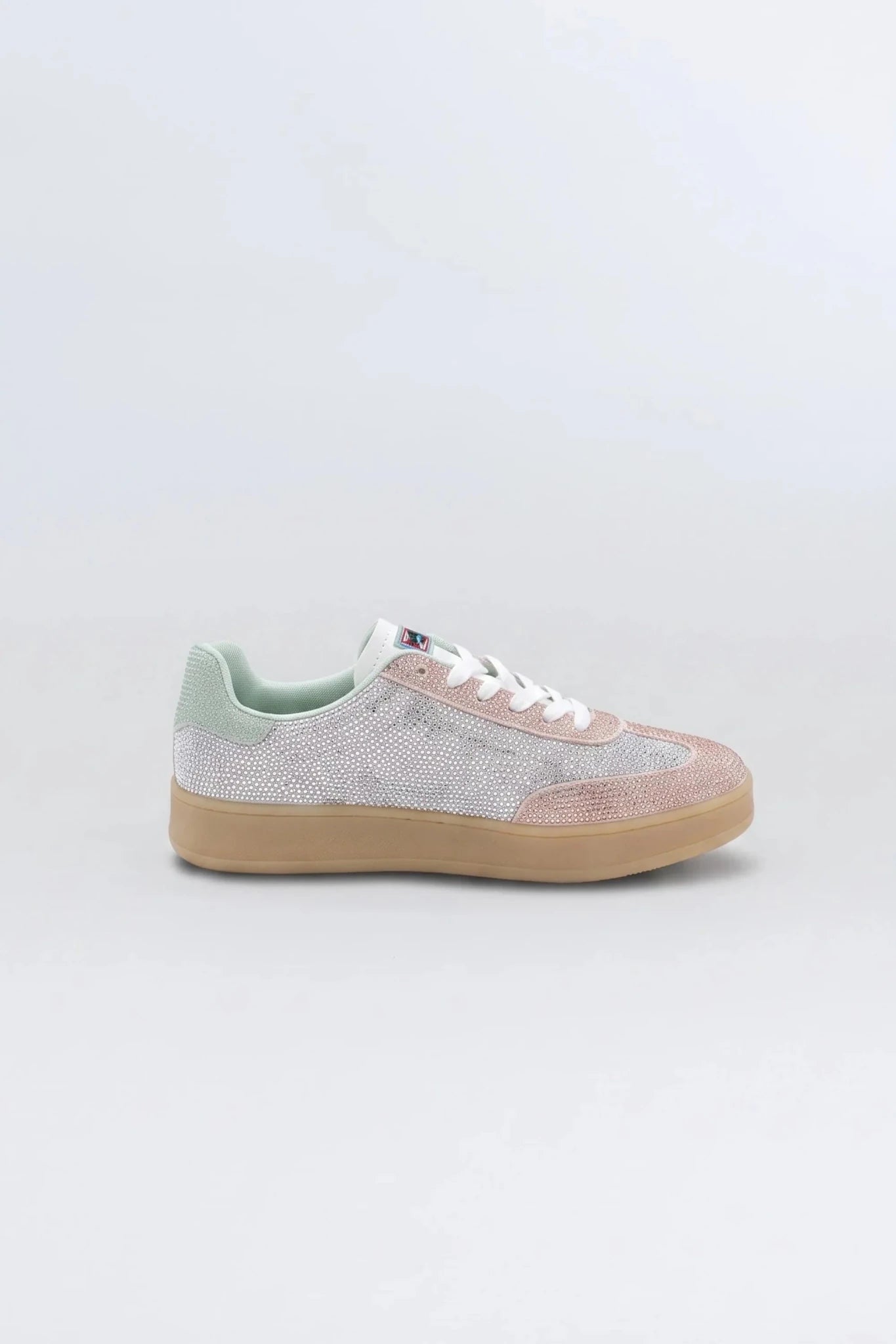 Дамски Сникърси "Champagne" с Кристали и Подметка в Телесен Цвят Gold&Gold Roberto Fashion Store Sneakers GNG2603GB1048CPGN-36 36