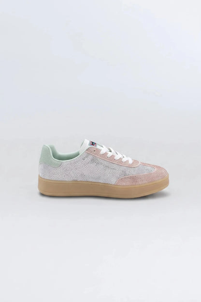 Дамски Сникърси "Champagne" с Кристали и Подметка в Телесен Цвят Gold&Gold Roberto Fashion Store Sneakers GNG2603GB1048CPGN-36 36