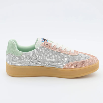 Дамски Сникърси "Champagne" с Кристали и Подметка в Телесен Цвят Gold&Gold Roberto Fashion Store Sneakers GNG2603GB1048CPGN-36 36