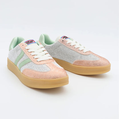 Дамски Сникърси "Champagne" с Кристали и Подметка в Телесен Цвят Gold&Gold Roberto Fashion Store Sneakers GNG2603GB1048CPGN-36 36
