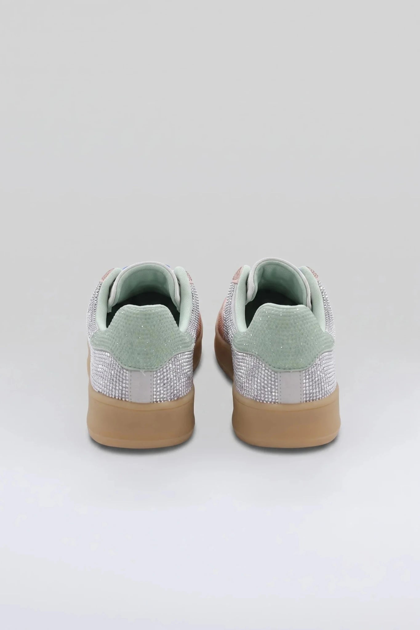 Дамски Сникърси "Champagne" с Кристали и Подметка в Телесен Цвят Gold&Gold Roberto Fashion Store Sneakers GNG2603GB1048CPGN-36 36