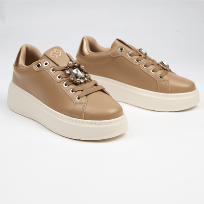 Дамски Сникърси, Камел Gold&Gold Roberto Fashion Store Sneakers GNG1110SHOCAM97136 36