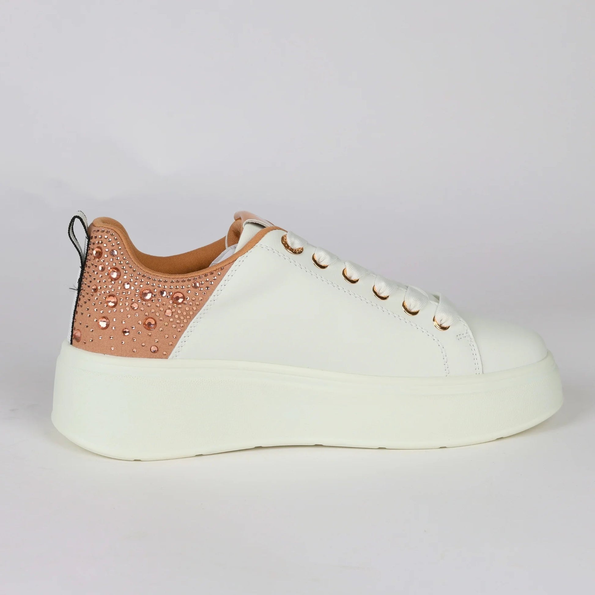 Дамски Сникърси с камъни, Бял Gold&Gold Roberto Fashion Store Sneakers GNG1012SNKWHISTO36 36