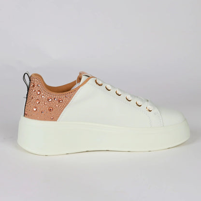 Дамски Сникърси с камъни, Бял Gold&Gold Roberto Fashion Store Sneakers GNG1012SNKWHISTO36 36