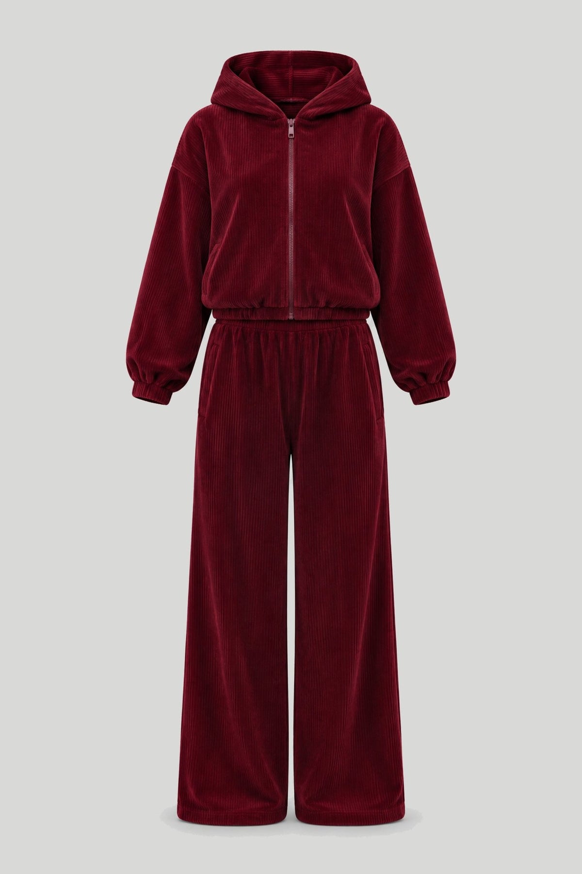 Дамски спортен комплект BROOKLYN, бордо, с модерен градски дизайн LaBalancia Roberto Fashion Store One piece 5907378527564 XS/S