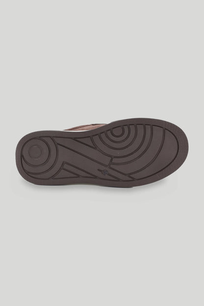 Дамски велурени сникърси на масивна платформа с бяла пета - кафяви Gold&Gold Roberto Fashion Store Sneakers GNG0926SHOBRNGB1140-36 36