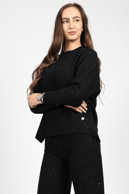Women's Wool 2-Piece Set, Black