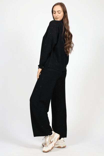 Women's Wool 2-Piece Set, Black
