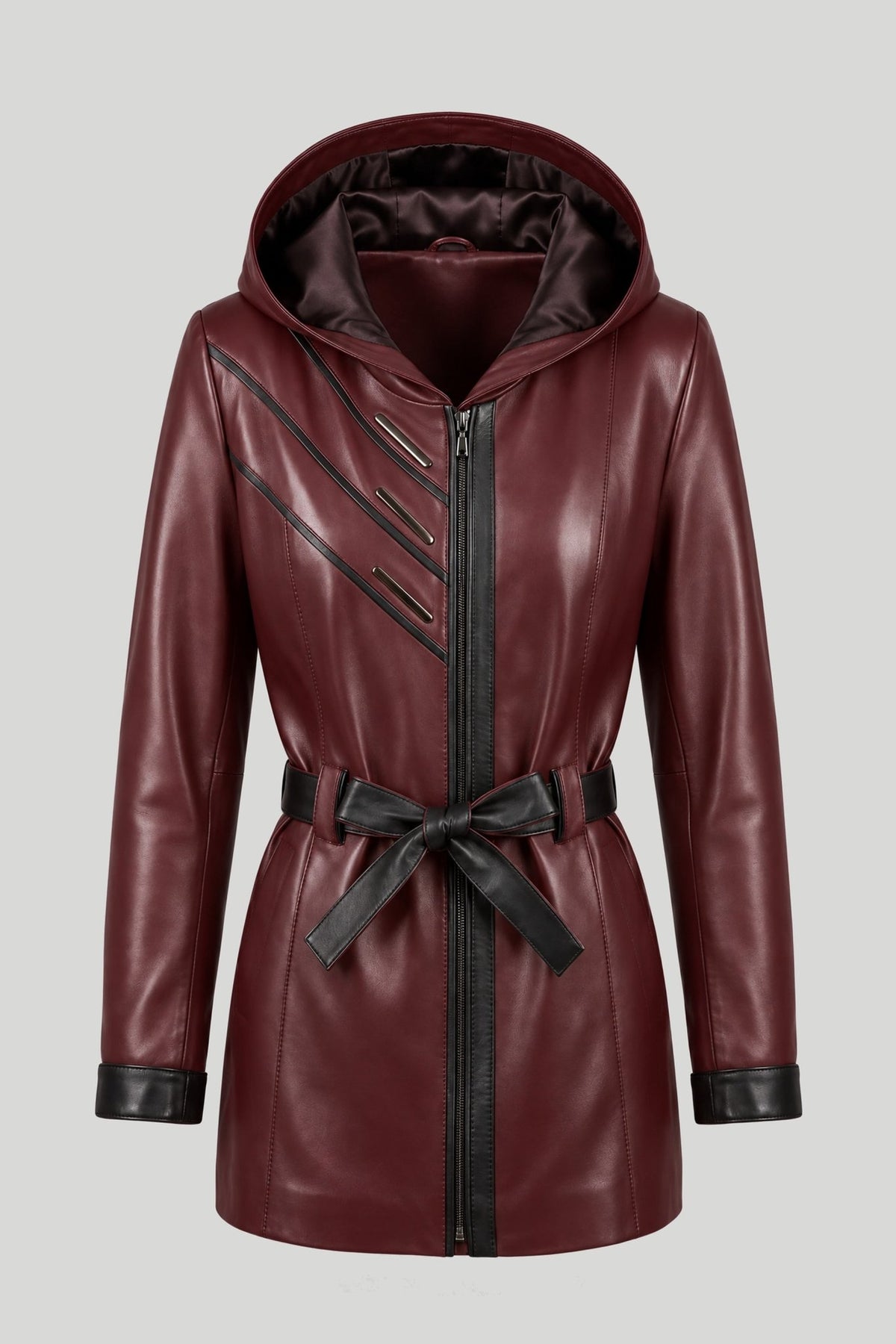 Дамско Кожено Яке, Червен Roberto&Co Roberto Fashion Store Jacket LEA2511JCKBORBLTM XS