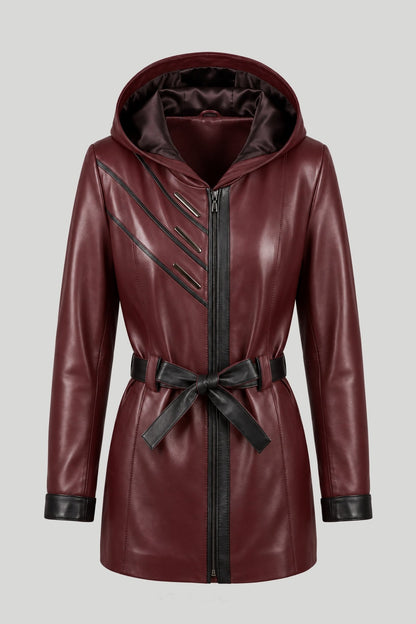 Дамско Кожено Яке, Червен Roberto&Co Roberto Fashion Store Jacket LEA2511JCKBORBLTM XS