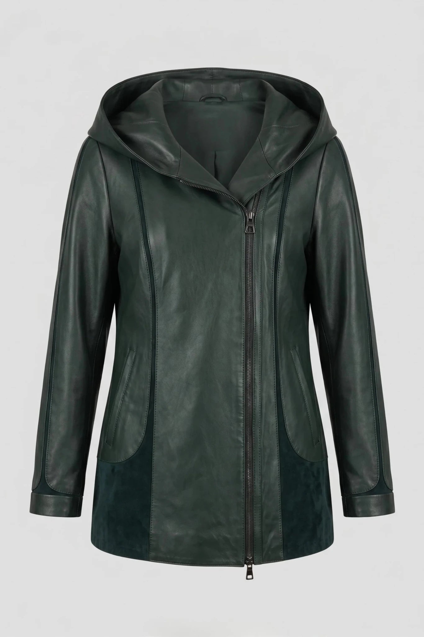 Дамско кожено яке Siena - пастелно зелено Roberto&Co Roberto Fashion Store Jacket LEA2505JCKGPSVL+2XL 2XL