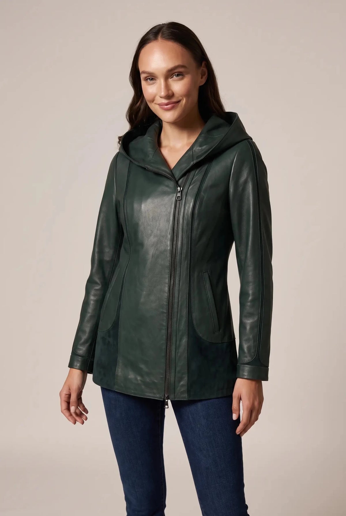 Дамско кожено яке Siena - пастелно зелено Roberto&Co Roberto Fashion Store Jacket LEA2505JCKGPSVLR-XS XS