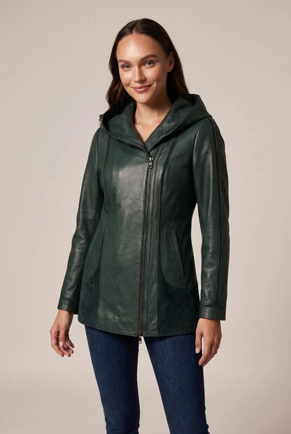 Дамско кожено яке Siena - пастелно зелено Roberto&Co Roberto Fashion Store Jacket LEA2505JCKGPSVLR-XS XS