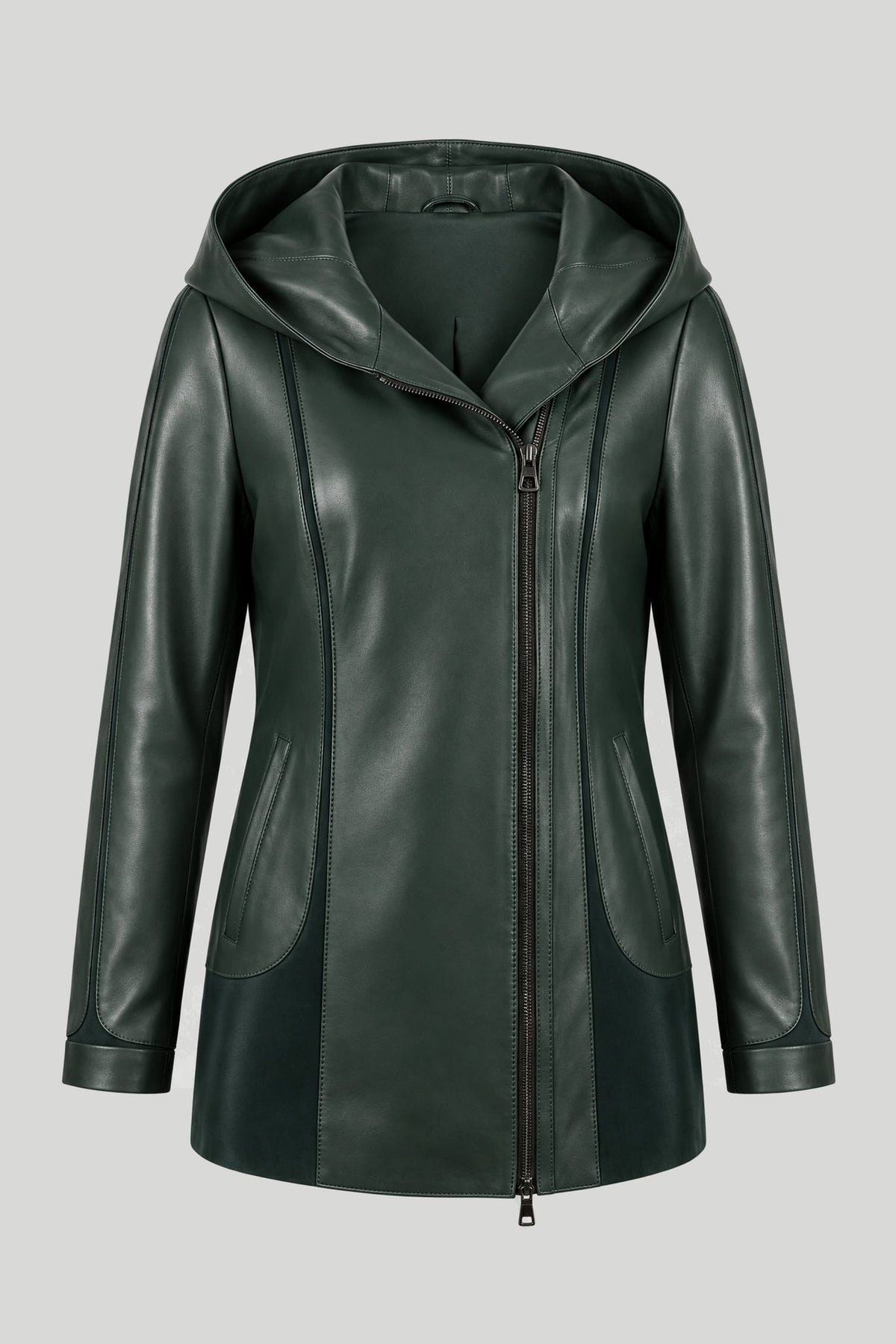 Дамско кожено яке Siena, пастелно зелено, плюс сайз Roberto&Co Roberto Fashion Store Jacket LEA2505JCKGPSVL+2XL 2XL