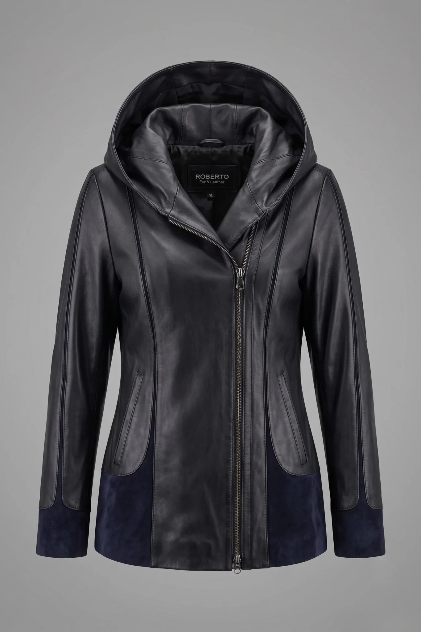 Дамско кожено яке Siena в тъмносиньо Roberto&Co Roberto Fashion Store Jacket LEA2505JCKNAVVL+2XL 2XL