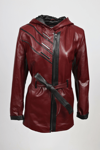 Дамско Кожено Яке, Червен Roberto Fashion Roberto Fashion Store Jacket LEA2511JCKBORBLTM XS