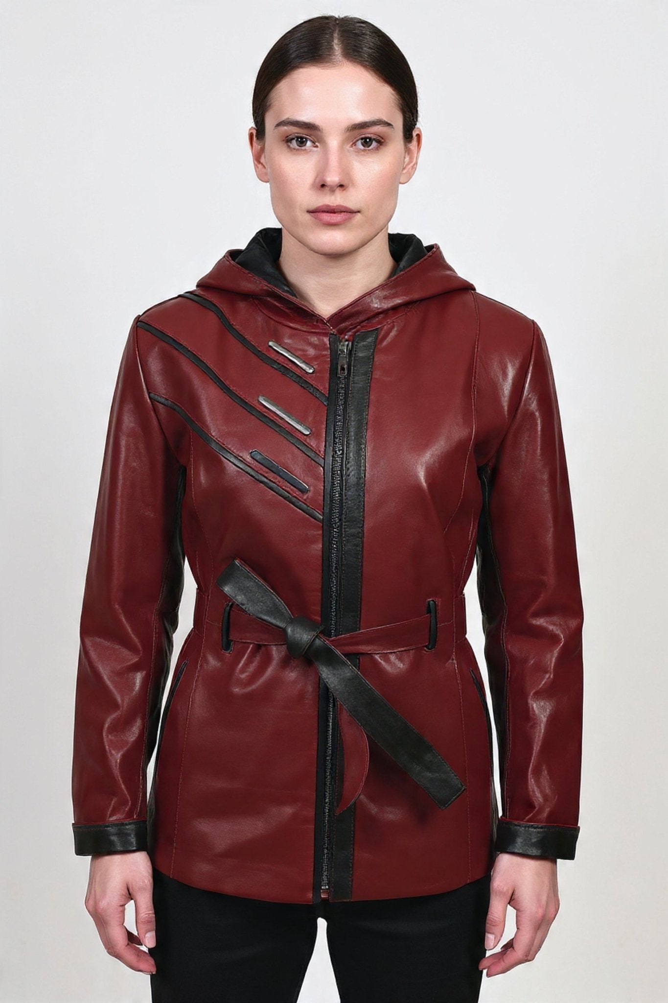 Дамско Кожено Яке, Червен Roberto Fashion Roberto Fashion Store Jacket LEA2511JCKBORBLTM XS