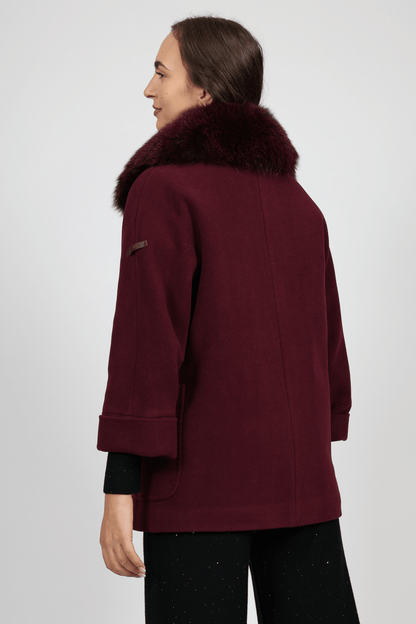 Women's Coat, Burgundy