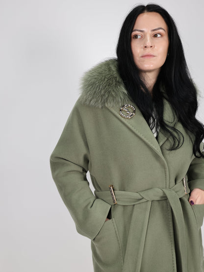 Дамско Палто, Зелен Roberto Fashion Store Coat MODALIGR01 38 EU Green