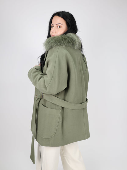 Дамско Палто, Зелен Roberto Fashion Store Coat MODALIGR01 38 EU Green