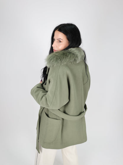 Дамско Палто, Зелен Roberto Fashion Store Coat MODALIGR01 38 EU Green