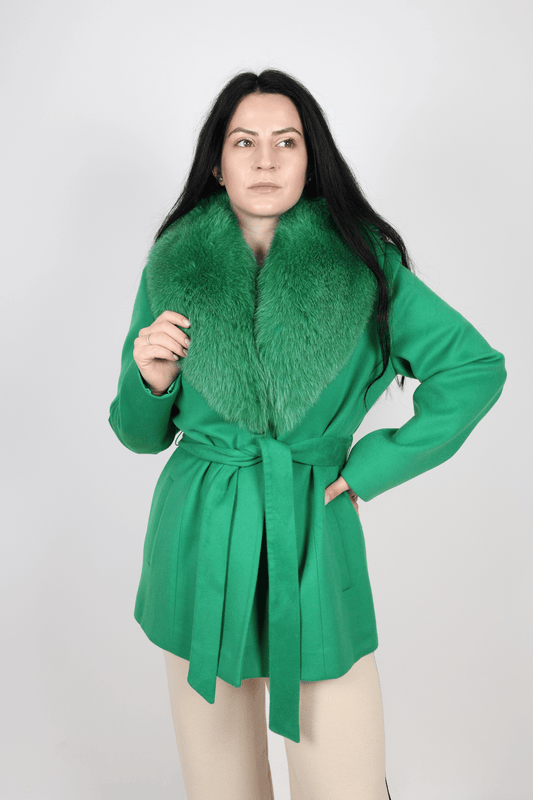 Дамско Палто, Зелен Roberto Fashion Store Coat ROBE1035 40 EU Green