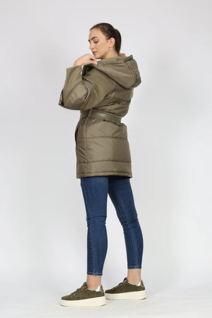 Дамско Палто, Зелен Roberto Fashion Roberto Fashion Store One piece AGS0612COAGRESPT38 38