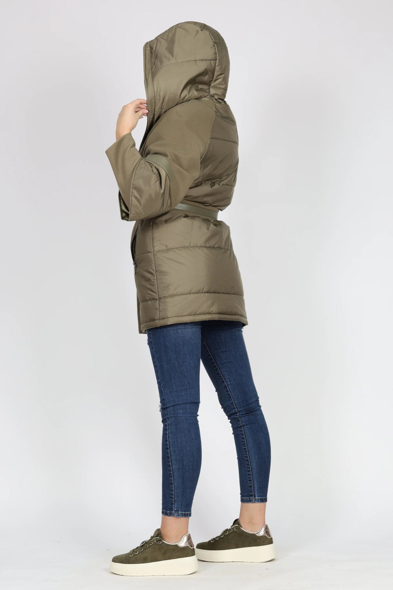 Дамско Палто, Зелен Roberto Fashion Roberto Fashion Store One piece AGS0612COAGRESPT38 38