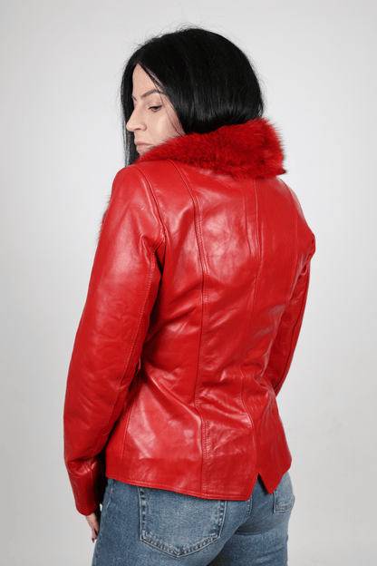 Дамско Яке, Червен & Черен Roberto Fashion Store Jacket M INTL Red