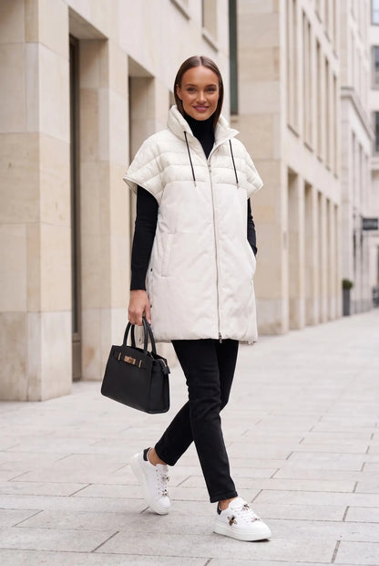 Дамско яке в бяло - есенно-зимна колекция Roberto&Co - размери S-XL Roberto&Co Roberto Fashion Store Jacket RBF0110JKTWHTSTDS S