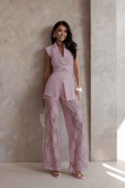 Комплект AURA - пудрено розово LaBalancia Roberto Fashion Store Set 5907378522309 M/L