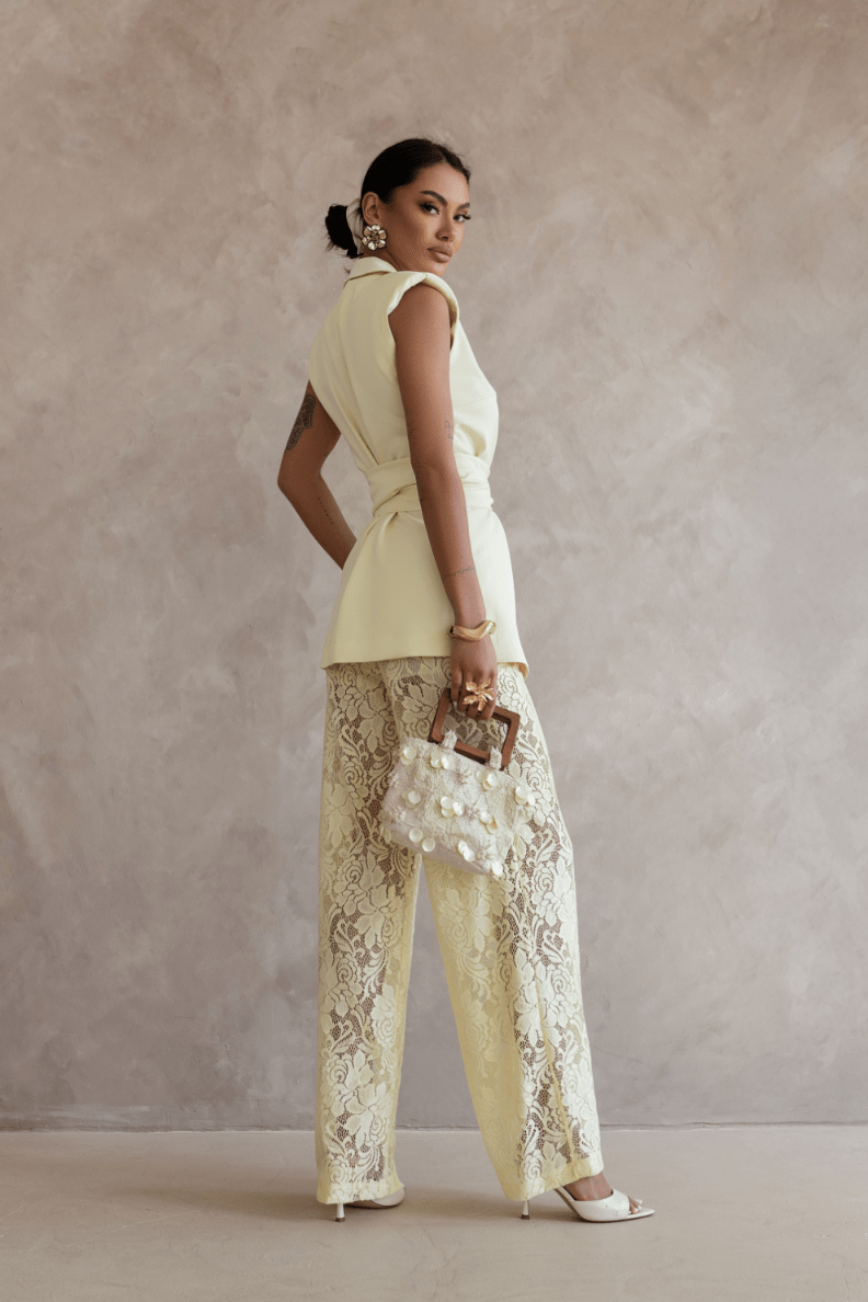 AURA set in yellow - stylish home textile set