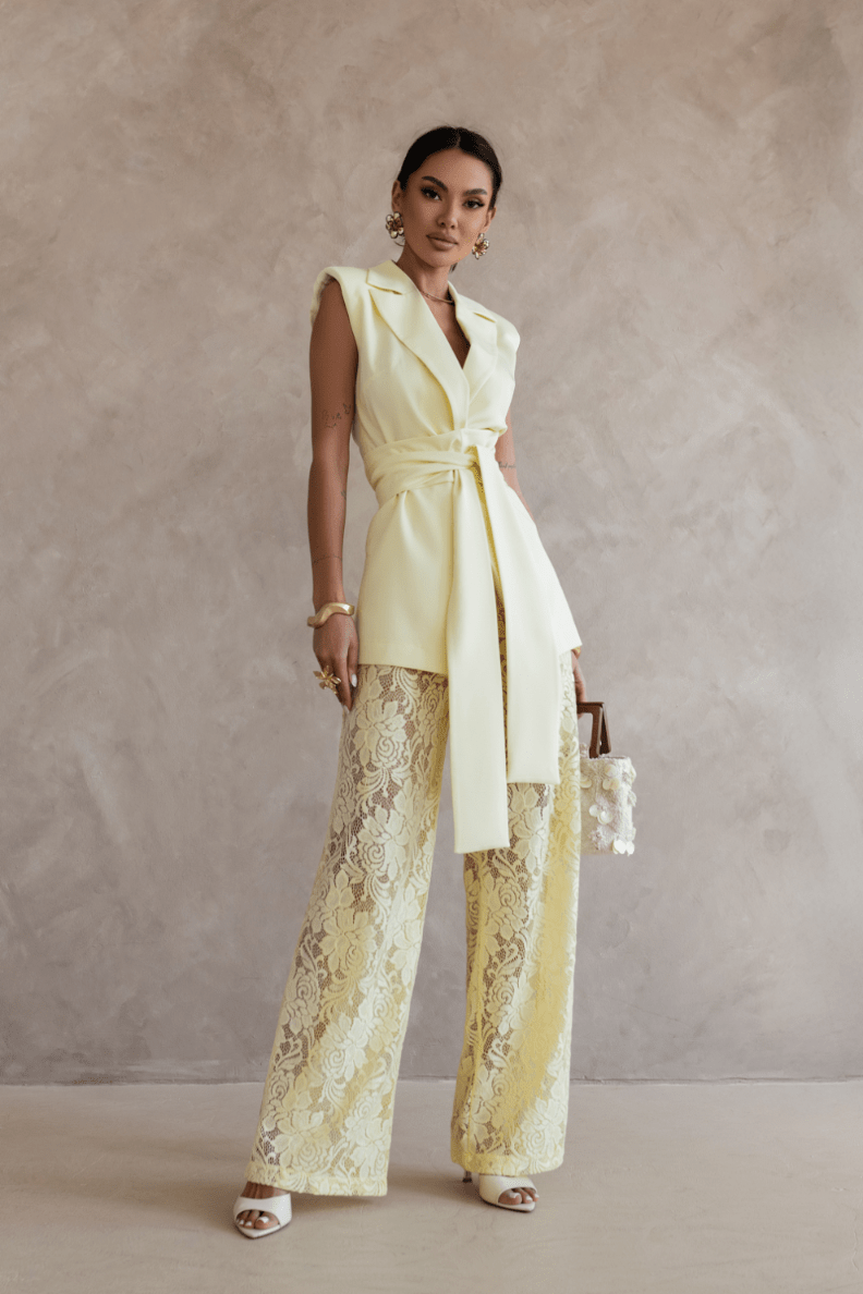 AURA set in yellow - stylish home textile set