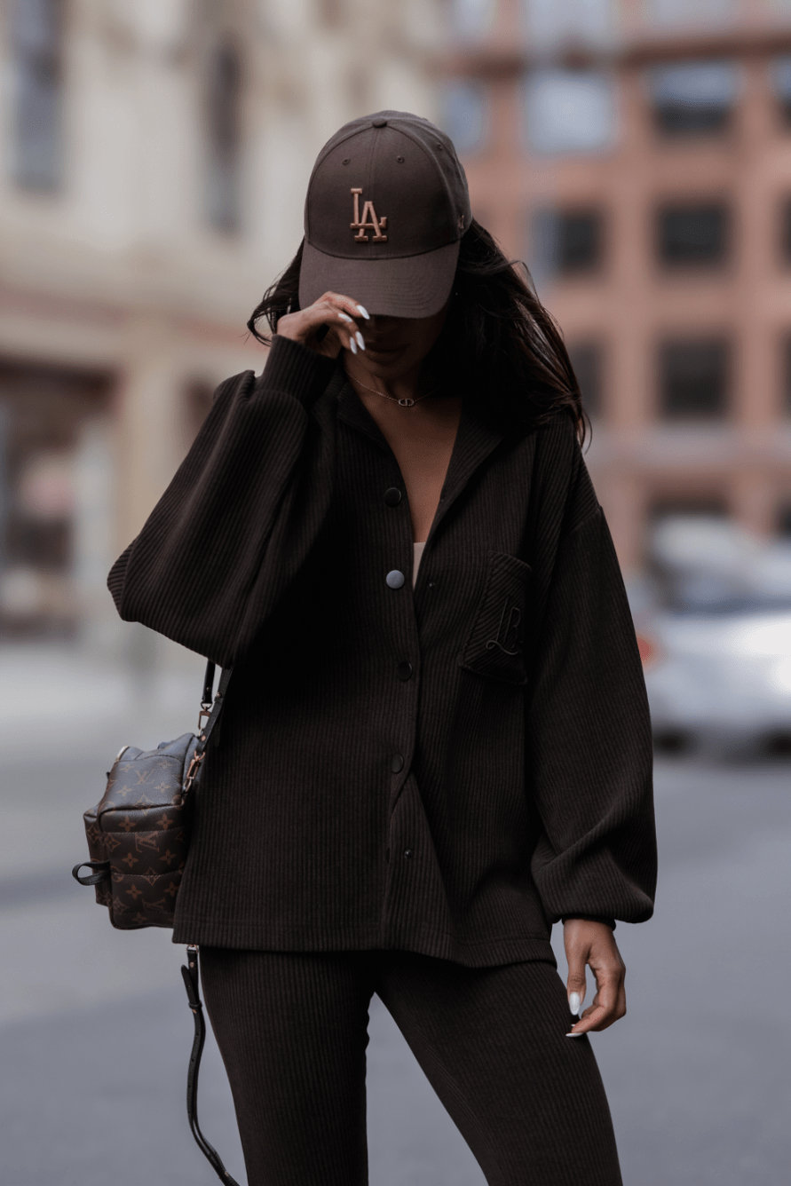 Комплект BLAIR от рипсено кадифе, кафяв LaBalancia Roberto Fashion Store Set 5907378524075 XS/S