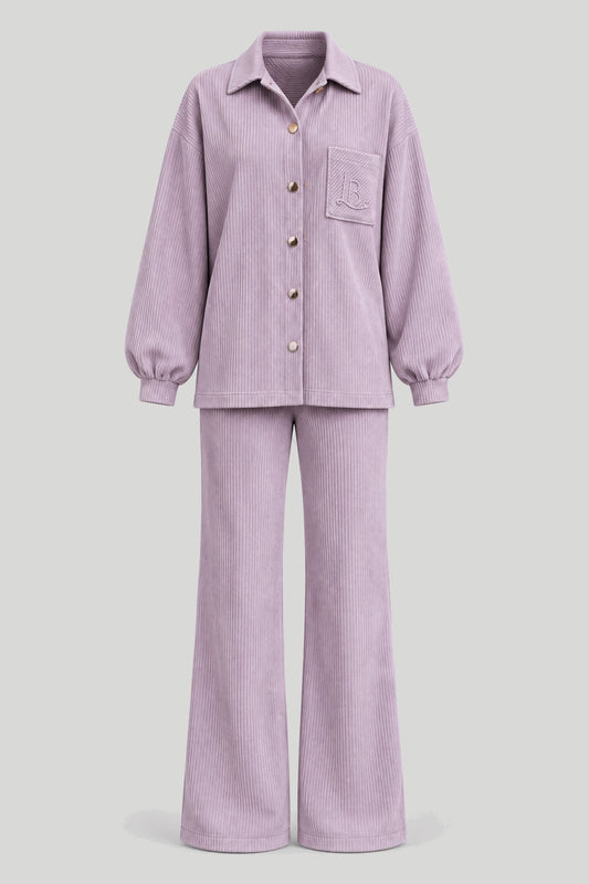 BLAIR corduroy set, purple – снимка на продукта