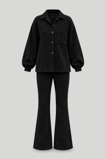 Комплект BLAIR от вельвет, черен LaBalancia Roberto Fashion Store Set 5907378524068 XS/S