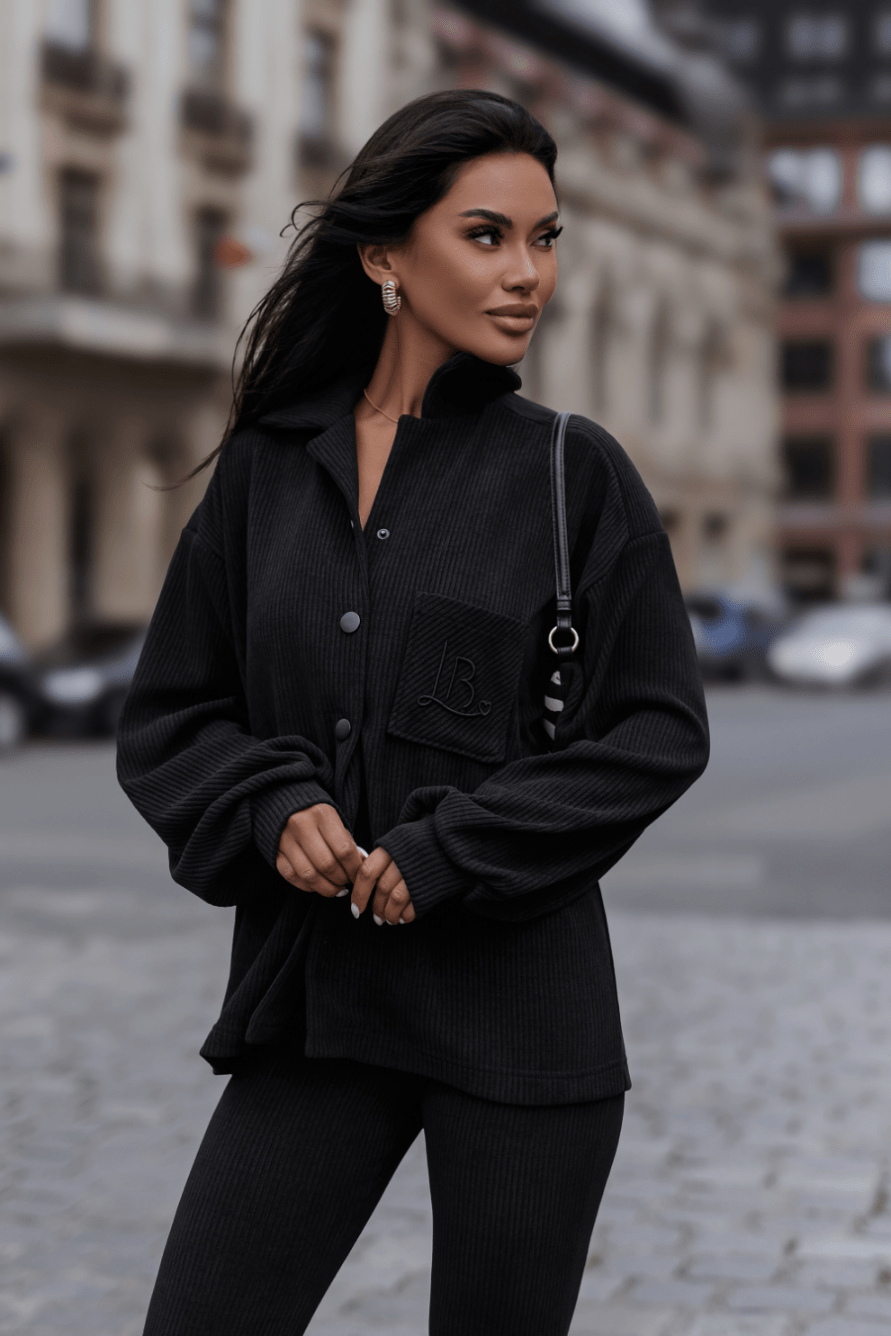Комплект BLAIR от вельвет, черен LaBalancia Roberto Fashion Store Set 5907378524068 XS/S