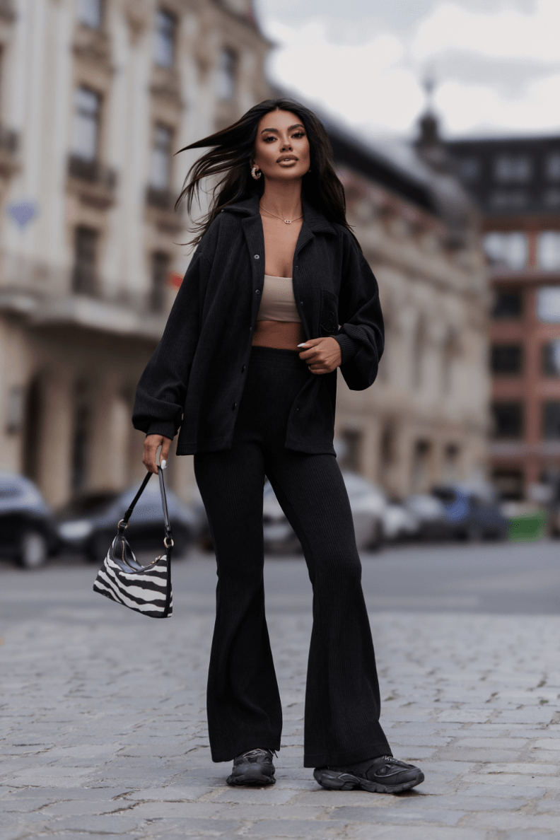 Комплект BLAIR от вельвет, черен LaBalancia Roberto Fashion Store Set 5907378524051 M/L