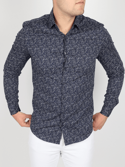 Мъжка Риза, Син Roberto Fashion Store Shirt K10K1078530G238 38 Navy