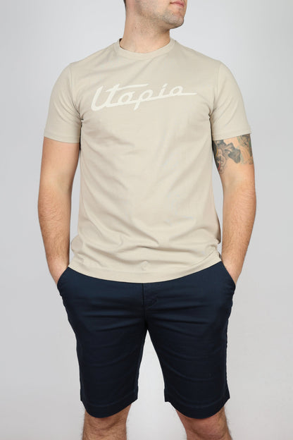 Мъжка Тениска, Бежов Roberto Fashion Store T-shirt YMRH31JS20604114 L Beige