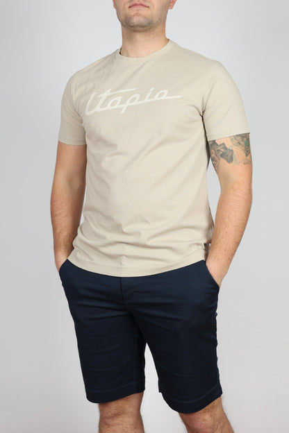 Мъжка Тениска, Бежов Roberto Fashion Store T-shirt YMRH31JS20604114 L Beige