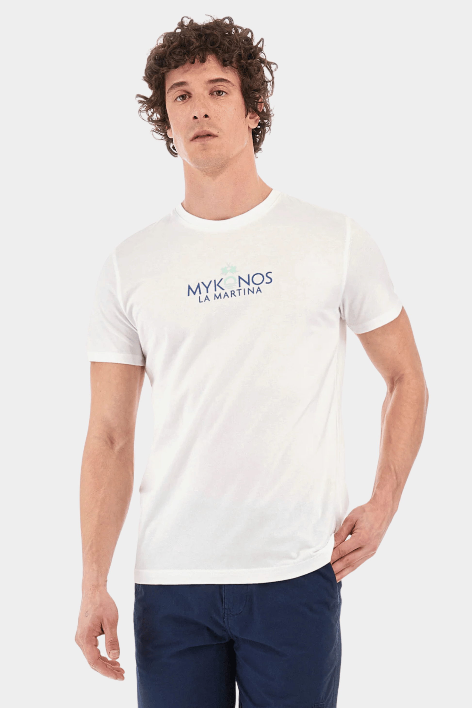 Мъжка Тениска, Зелен & Бял Roberto Fashion Store T-shirt YMR605JS39507163 S Green