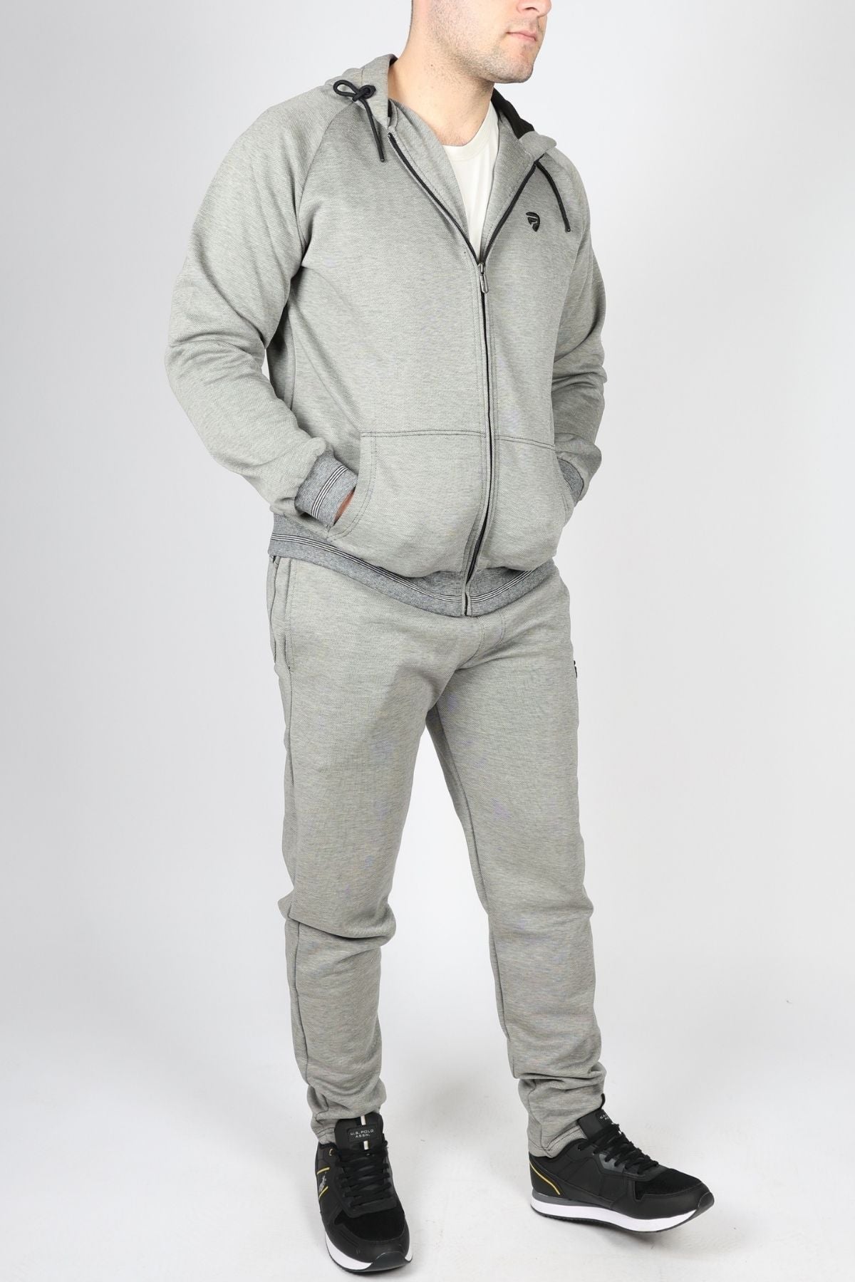 Мъжки Анцуг, Син, Сив & Кафяв Roberto Fashion Store Tracksuit ROBETRACKSUI00002 M Gray