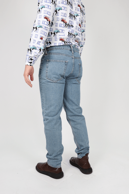 Мъжки Дънки, Син Roberto Fashion Store Jeans M93AT3R2IB2W31 W31 Blue